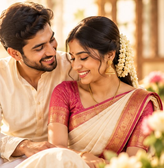 A happy couple who met on Nilal